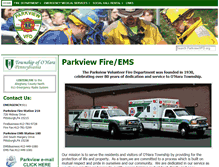 Tablet Screenshot of parkviewvfd.org
